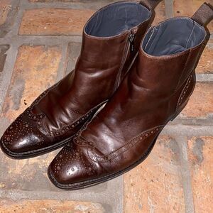 Hugo Boss Men's Brown Leather Boots
